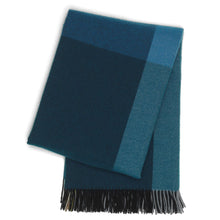 Load image into Gallery viewer, Colour Block Blanket - schwarz/blau