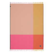 Load image into Gallery viewer, Colour Block Blanket - pink/beige
