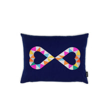 Load image into Gallery viewer, Embroidered Pillow, Double Heart 2 blau - Vitra Design Museum Shop
