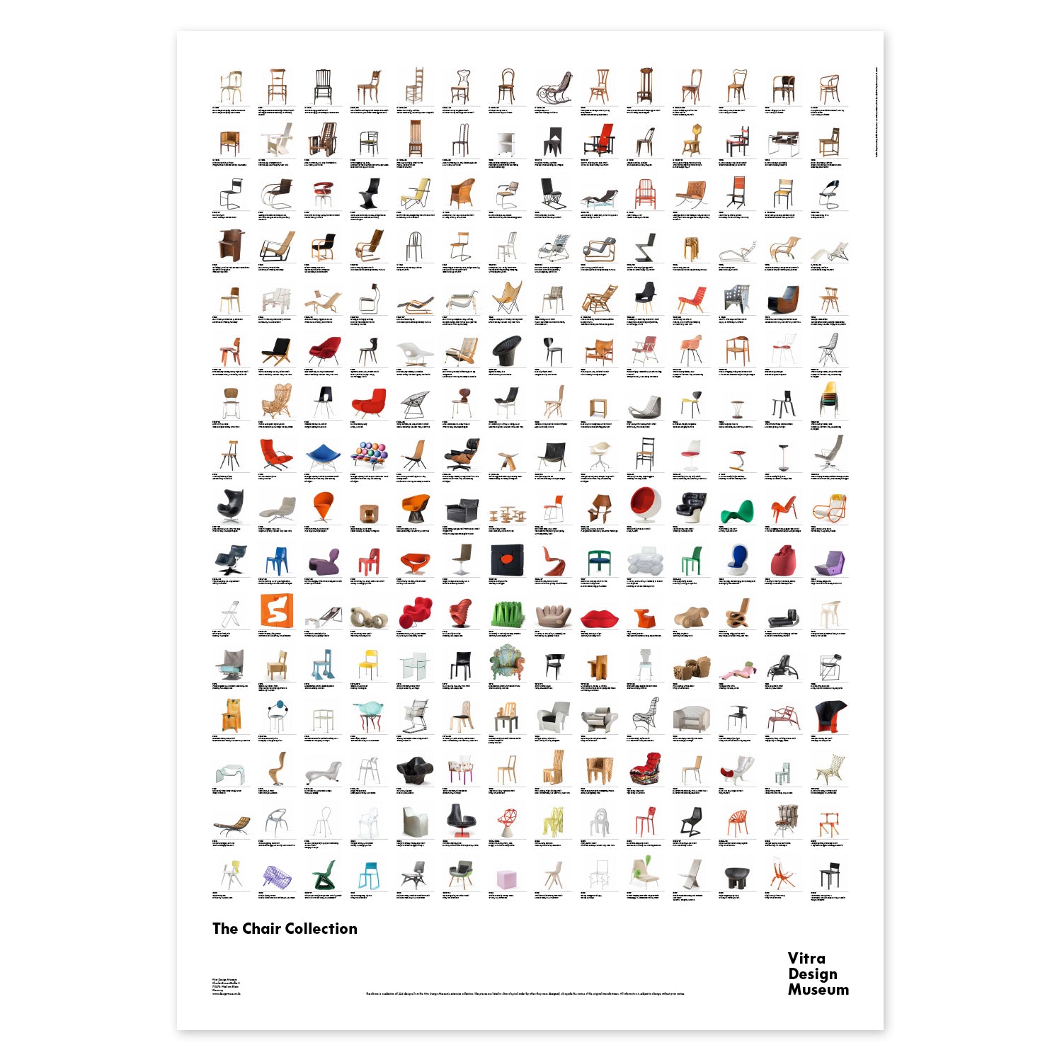 Collection Poster Examples The Chair Collection Poster – Vitra Design Museum Shop